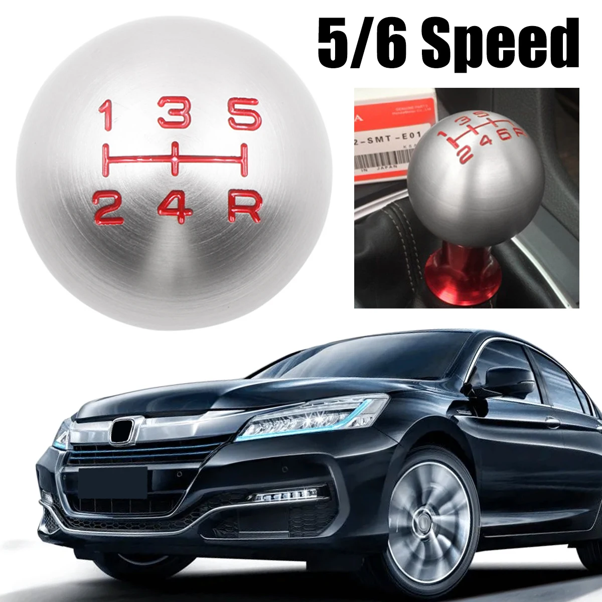 

New Gear Shift Knob 5/6 Speed M10x1.5 Aluminum Gear Shift Knob Manual Transmission Universal Car Shift Knob Lever Shifter for