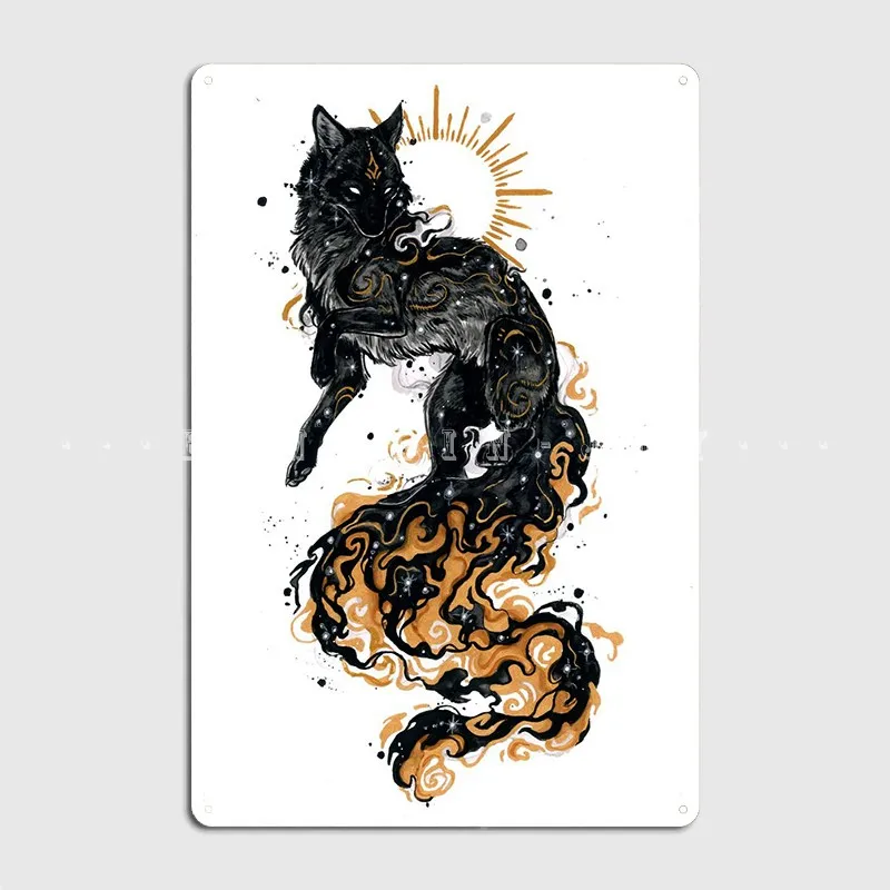 

Fox Fires Metal Sign Cinema Living Room Club Bar Retro Plates Tin Sign Posters