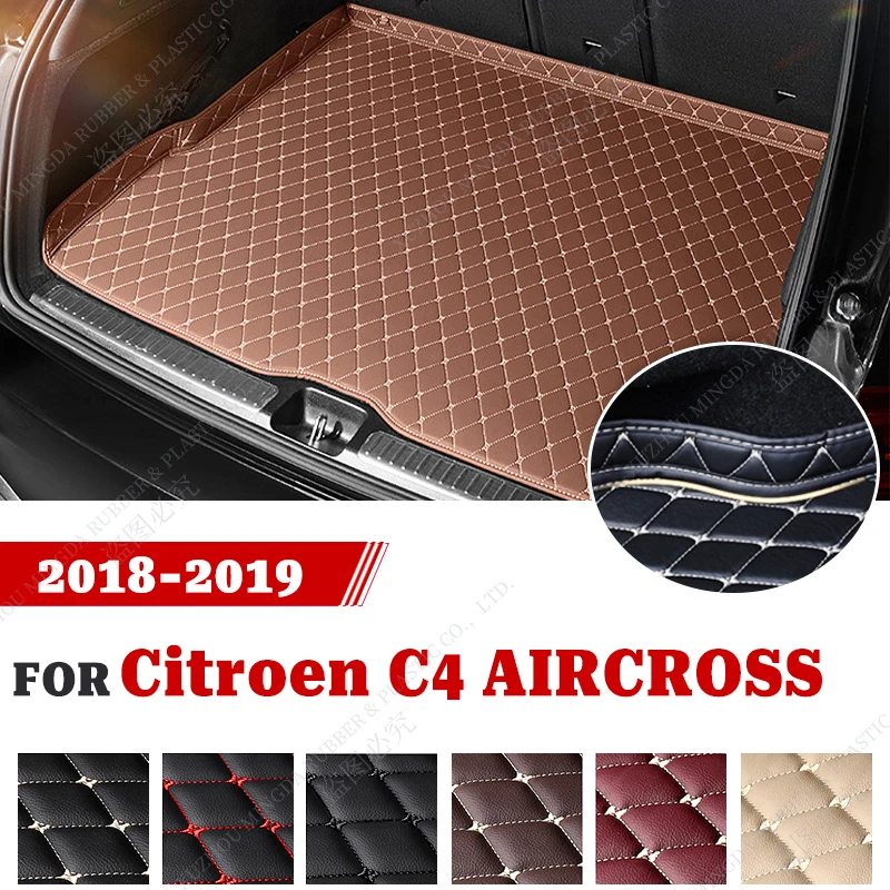 

Высококачественный кожаный коврик для багажника автомобиля для Citroen C4 AIRCROSS 2018 2019, пользовательские автомобильные аксессуары, украшение интерьера автомобиля