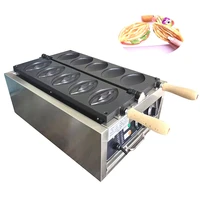 5pcs commercial electric non stick double side women wafleras girl lily waffle making machine mini woman waffle snack equipment