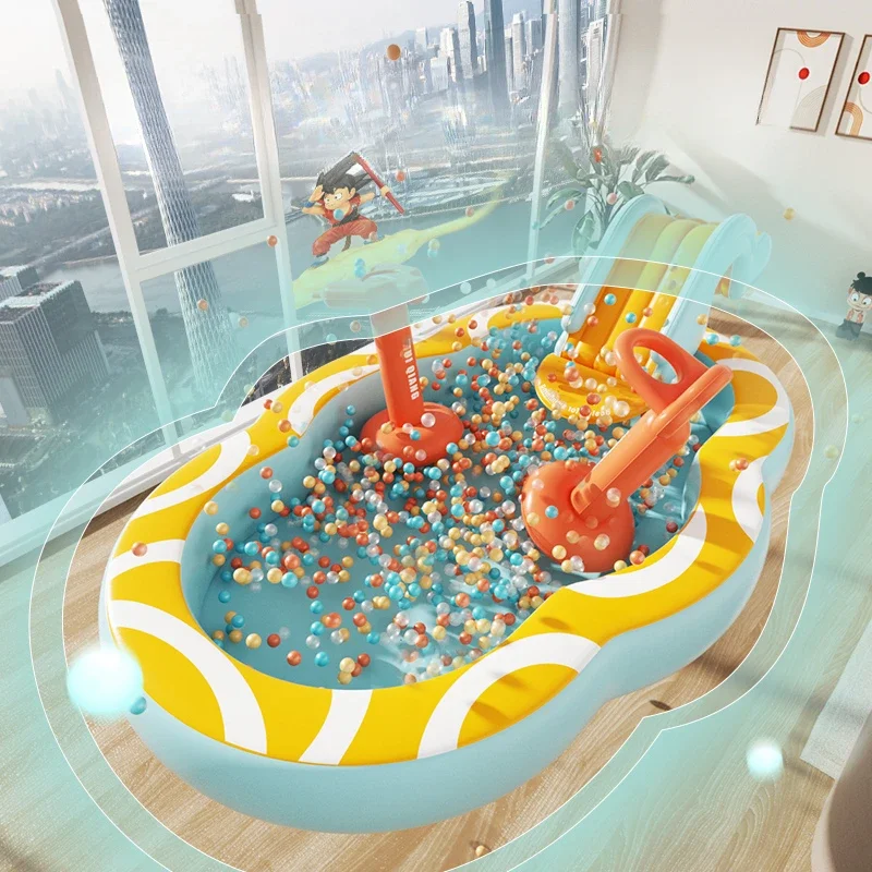 Сдвижной бассейн надувной дом детская вечеринка уличная игровая площадка