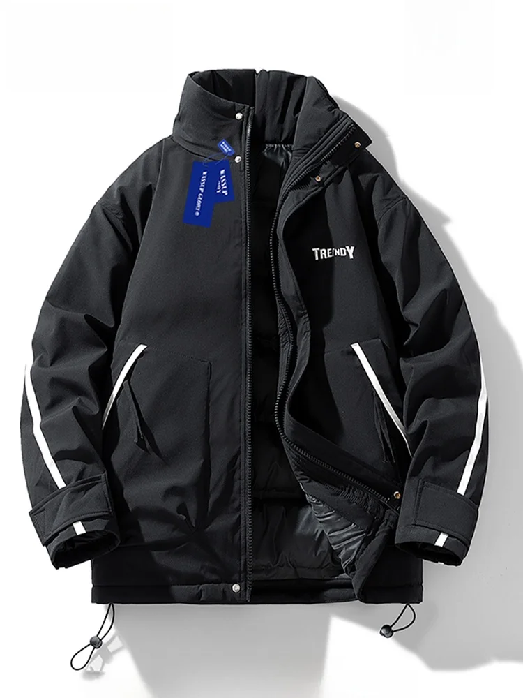 Wassup Glory Пуховик с воротником-стойкой Одежда на хлопковой подкладке Мужская