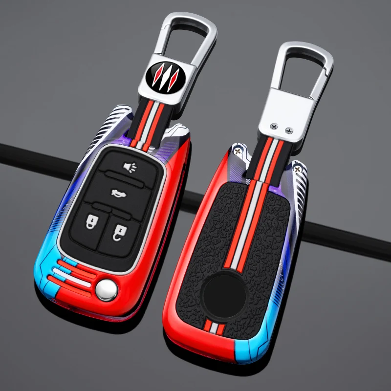 Фото Металлический откидной автомобильный брелок для ключей для Chevrolet Cruze Impala Camaro Garna Equinox Volt Yakista AVEO Impala GMC Terrain брелок №1