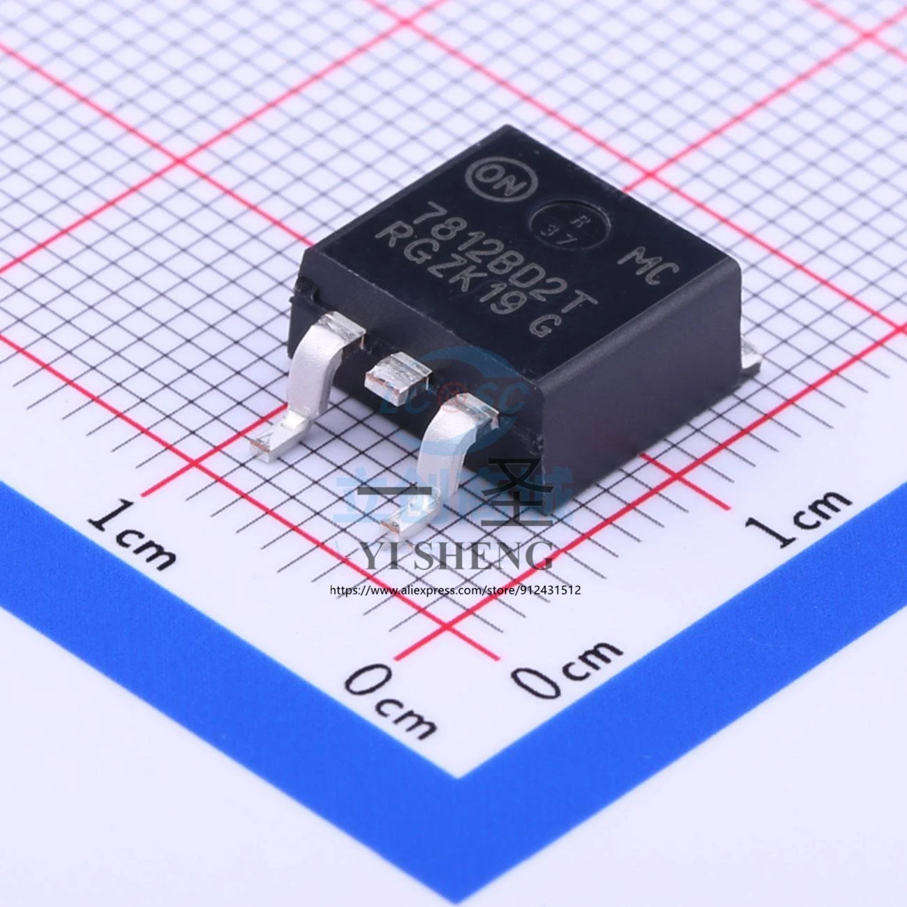 

10 шт./лот MC7812BD2TR4G onsemi TO-263-2