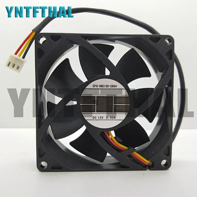 Новый трехпроводной охлаждающий вентилятор DWPH EFS-08E12D-ER04 DC 12 В 0.4A 80x80x25 мм