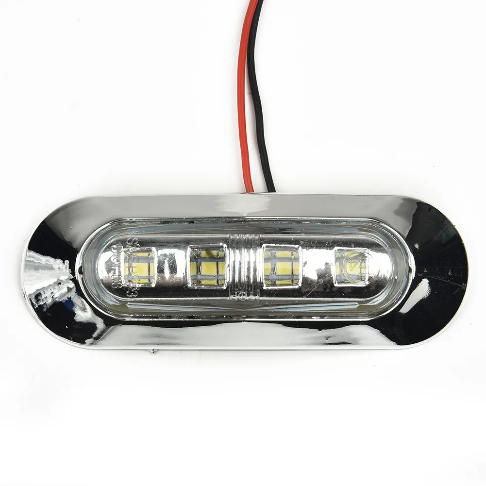 

4pcs Marine Boats LED Courtesy Lights Cabin Deck Walkway Stair Lights White 12V -24V LED Tail Lamp Yacht Accessory Waterproof