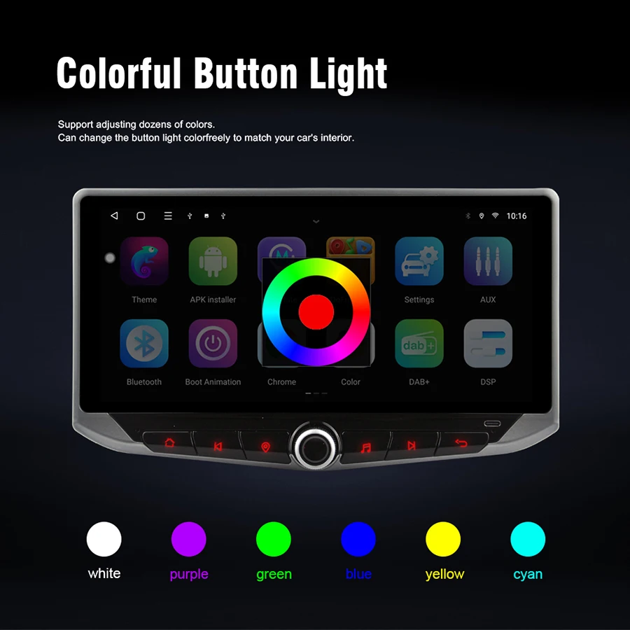Автомобильный Android 14 Qled 2K экран Авторадио Стерео для Toyota Scion IQ 2008-2016 радио Carplay