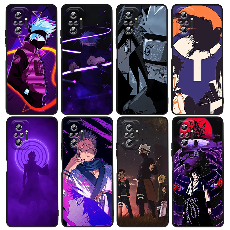 

Anime Naruto Hyun For xiaomi Redmi Note 11 11T 11S 10 10S 9 9T 9S 8 8T 7 6 5 Pro T S 5G 2021 Black luxury Soft Phone Case Capa
