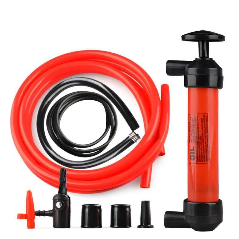 

Multi-Use Siphon Fuel Transfer Oil Pump Kit Pumping Oil Gas Liquids for Sucker Manual Hand Pump for Oil Liquid Water Chemical