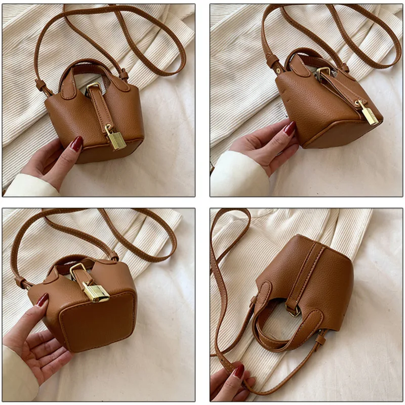 Children Handbag Mini Purse Bucket Bag For Women Crossbody Girls Tote Bags Cute Shoulder Luxury Designer PU Leather Small Wallet