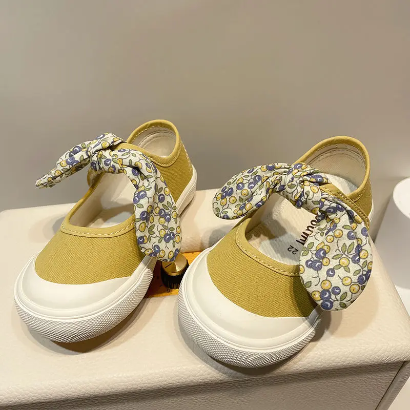 

Shoes Lace-up Canvas Rubber Solid Soft Fashion Modern Comfortable Casual Designable Spring Children Girls