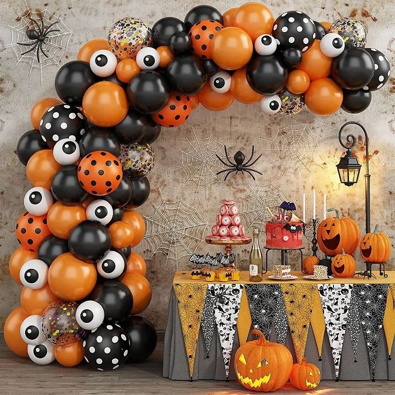 

1set Halloween Pumpkin Ghost Bat Balloons Halloween Party Home Decorations Festival Balloons Inflatable Toys Globos