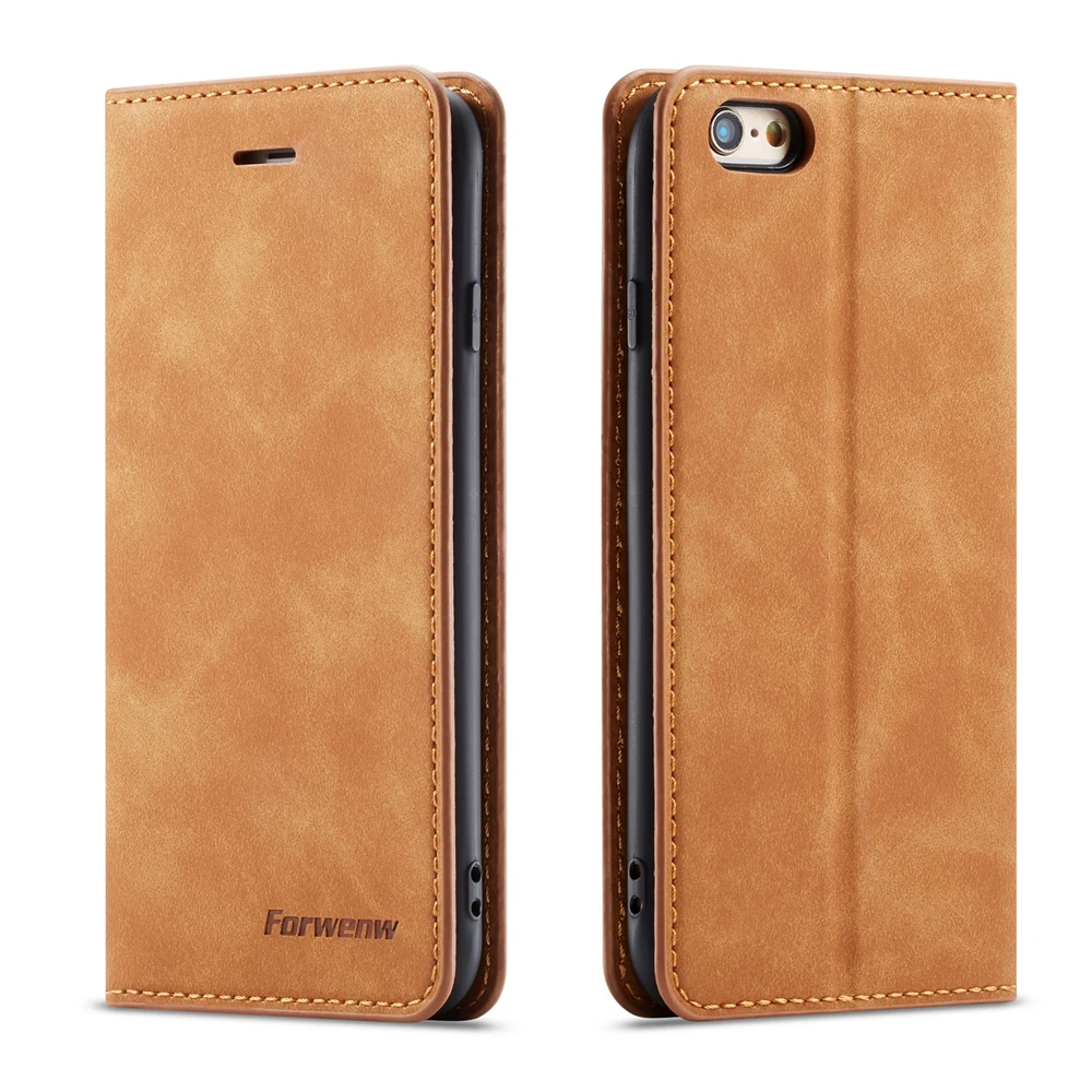 

Leather Magnetic Card Slot Bags Cases For iPhone 6 Plus Case iPhone 6S Cover Stand Luxury Wallet Phone Case