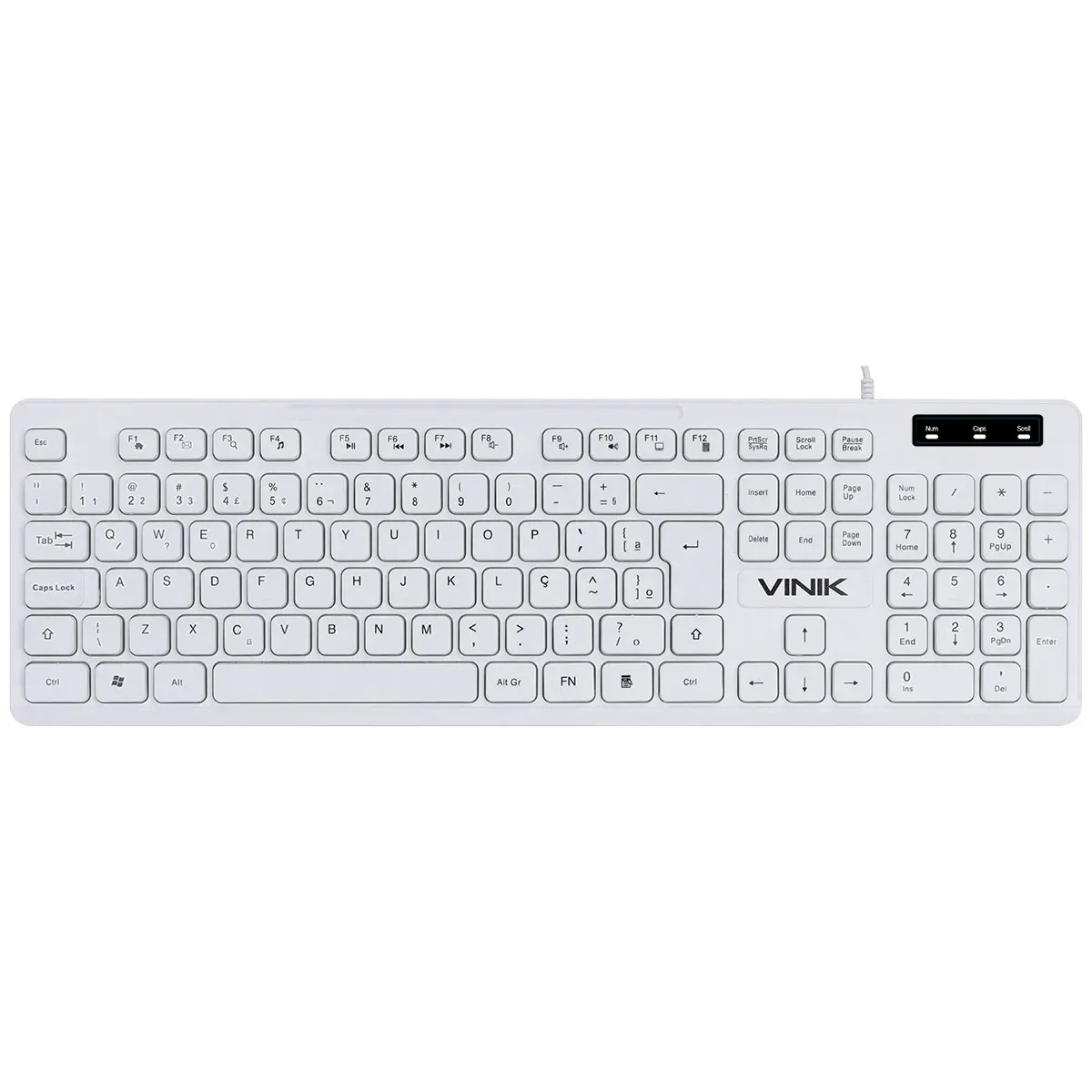 

KEYBOARD CHOCOLATE WHITE SLIM MULTIMIDIA 1.8 METERS USB - TCB200