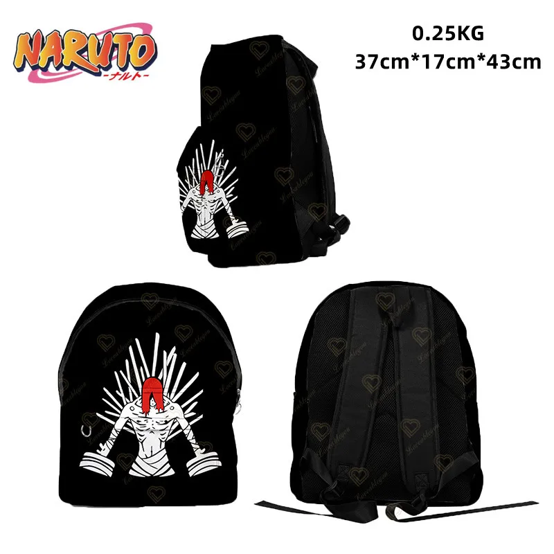 

Black Bags Naruto Print Kids School Bag Schoolbag Laptop Bookbag Boys Girls Canvas Backpack Travel Rucksack Back To School