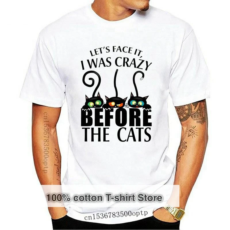 

New 100%Cotton Women Tops Plus Size Tshirt Funny Cat Letter Print Shirts O Neck Short Sleeve Tees Kawaii Women Fashion Clothing