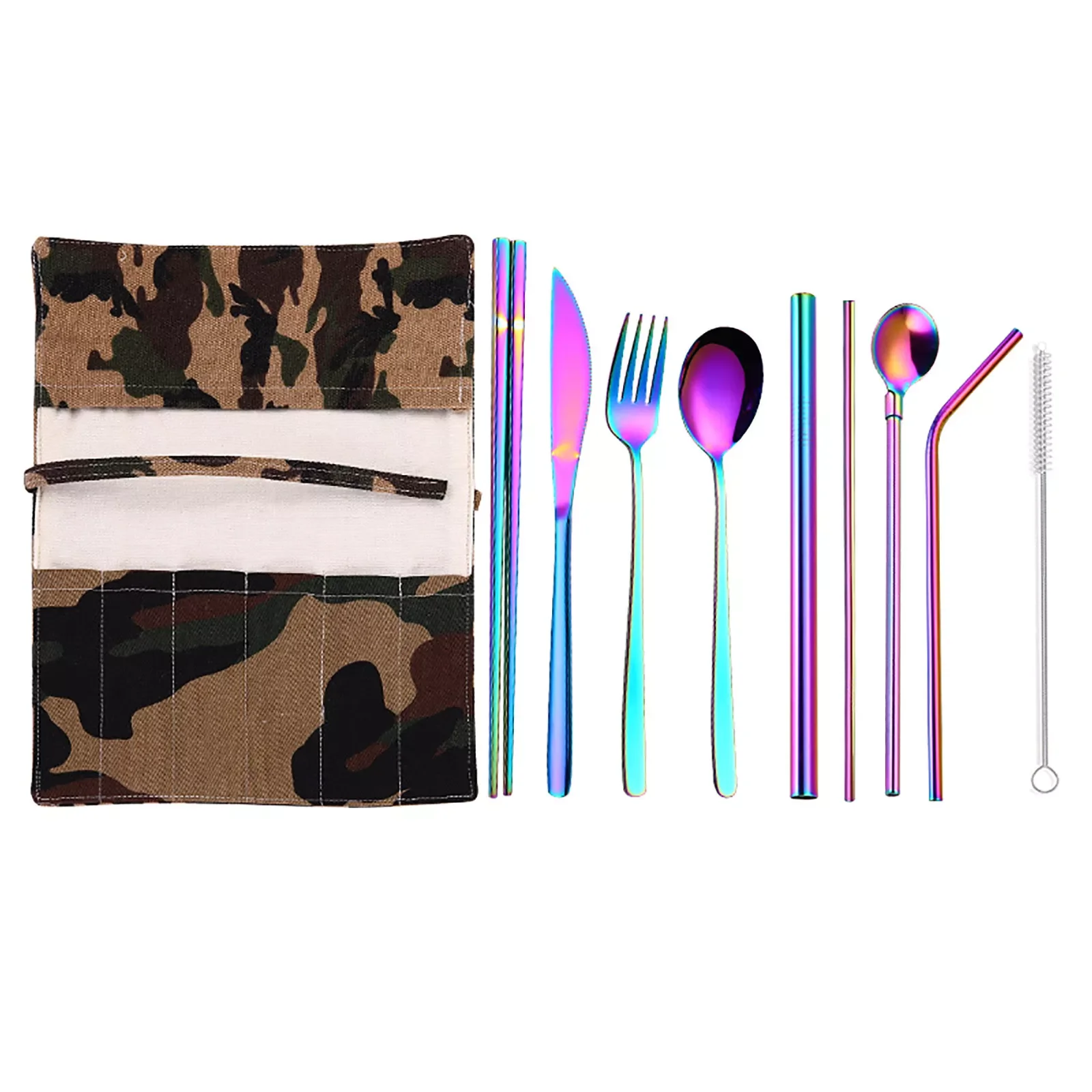 

Набор портативной посуды, многоразовый дорожный набор столовых приборов с ковриками для детской комнаты, круглый обеденный стол для исполь...