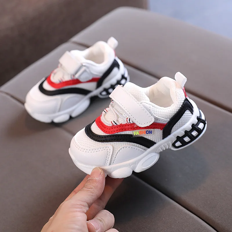 

Size 21-30 Baby Casual Soft Sole Toddler Shoes Boys Girls Children Anti-slip Breathable Mesh Shoes Kids Running Sport Sneakers