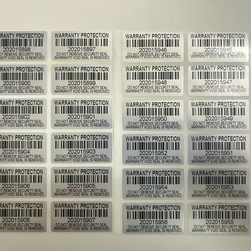 

100 шт., защитные наклейки, 1,57x0,79 дюйма (40x20 мм)