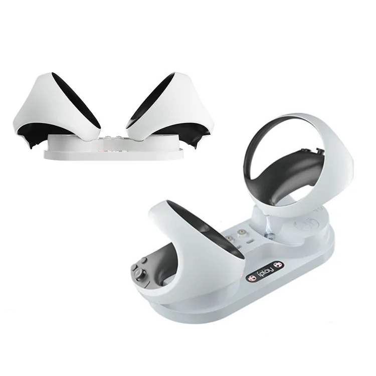 

Dual dock station charger For PS5 VR2 gamepad with LED light charger for PSVR2 portable handle dual dock station charger