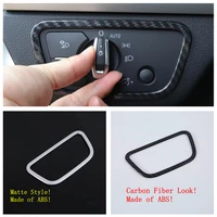 for audi q5 2018 2022 accessories front head lights headlights switches button molding cover kit trim 1 pcs abs