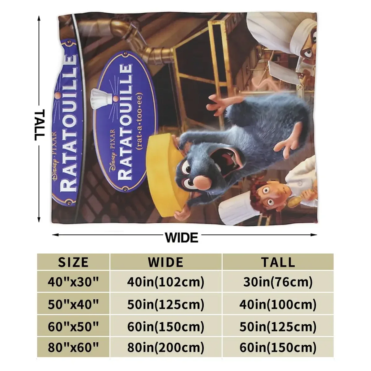Одеяло Threrat 2007 для американской комедии из фильма крыса A Too Ee мягкое теплое