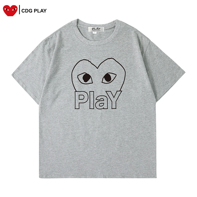 

PLAY Tees Men's Letter Printed Round Neck Short Sleeve All-match T-shirt S-4XL