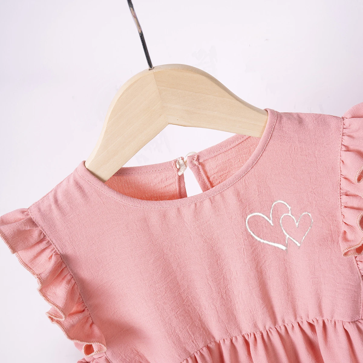 Летнее Платье Для Девочек Милая Детская Одежда Длиной До Колена Без Рукавов С