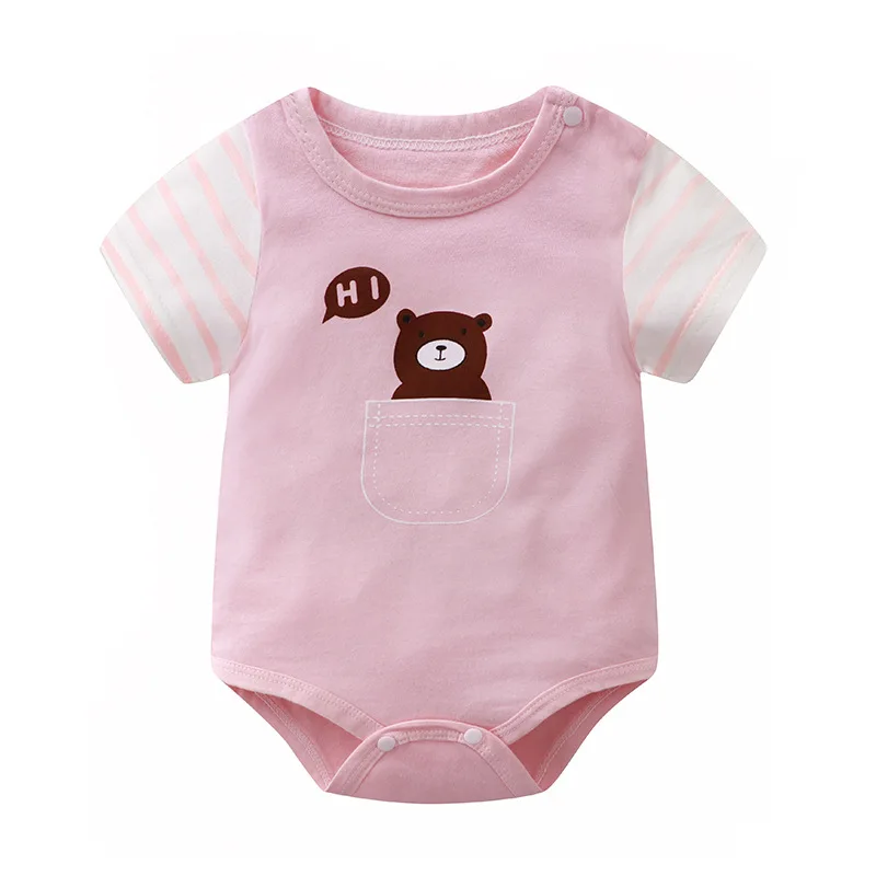 

Baby Onesie Summer Thin Female Babyclothes Spring Summer Male Newborn Pure Cotton Clothes Ropa De Bebe Infant Clothes