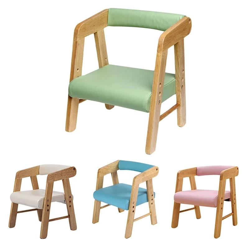 

Children's Chair, Back Chair, Rubber Wood Learning Chair, Can Be Raised And Lowered, Bench Seat
