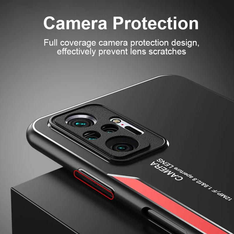 Luxury Aluminum Metal Shockproof Armor Case For Xiaomi 12 11t Redmi Note 11 10 9 8 Pro 9s 10s K50 K30 K40 Silicone Bumper Cover