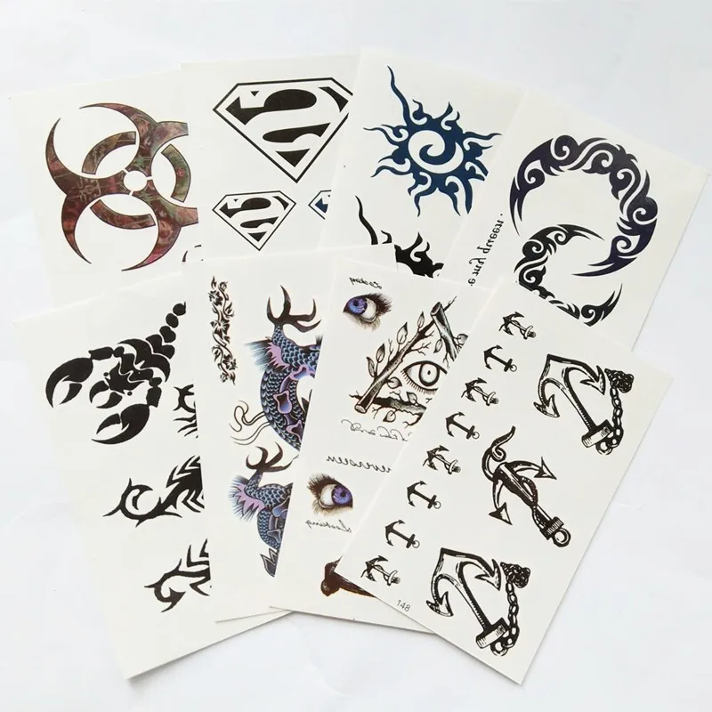 

Водостойкая тату-наклейка для мужчин и женщин, Мужская Татуировка скорпиона, черная татуировка, Реалистичная тату-наклейка, набор бумажных ...