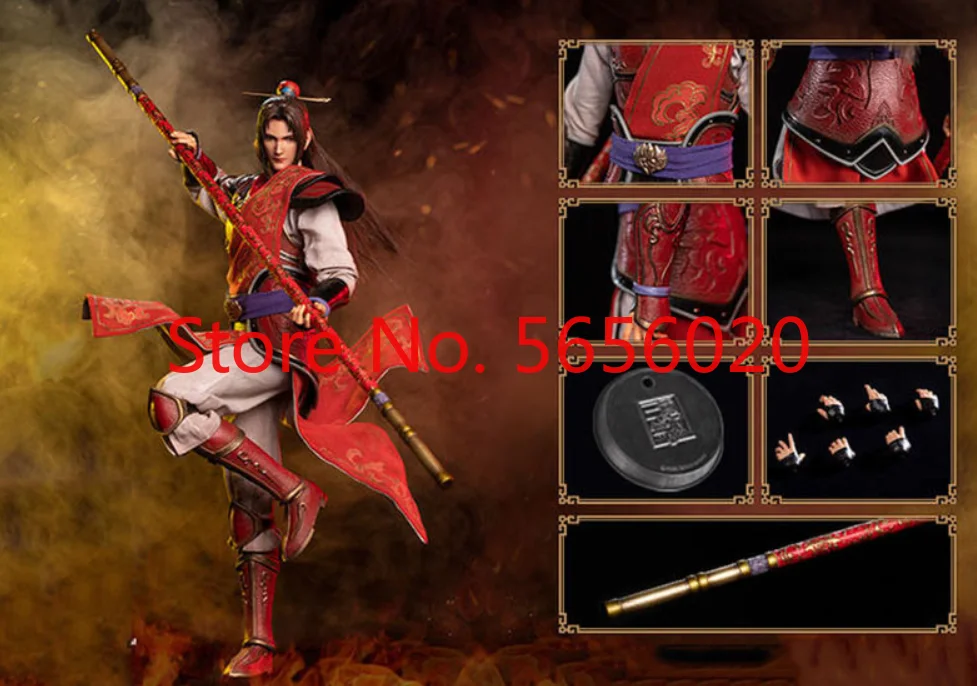 

Three Kingdoms Zhou Yu GongJin Dynasty Historical Head Sculpture Clothes Suit 1/6 Collectible Action Figure Model Body In stock