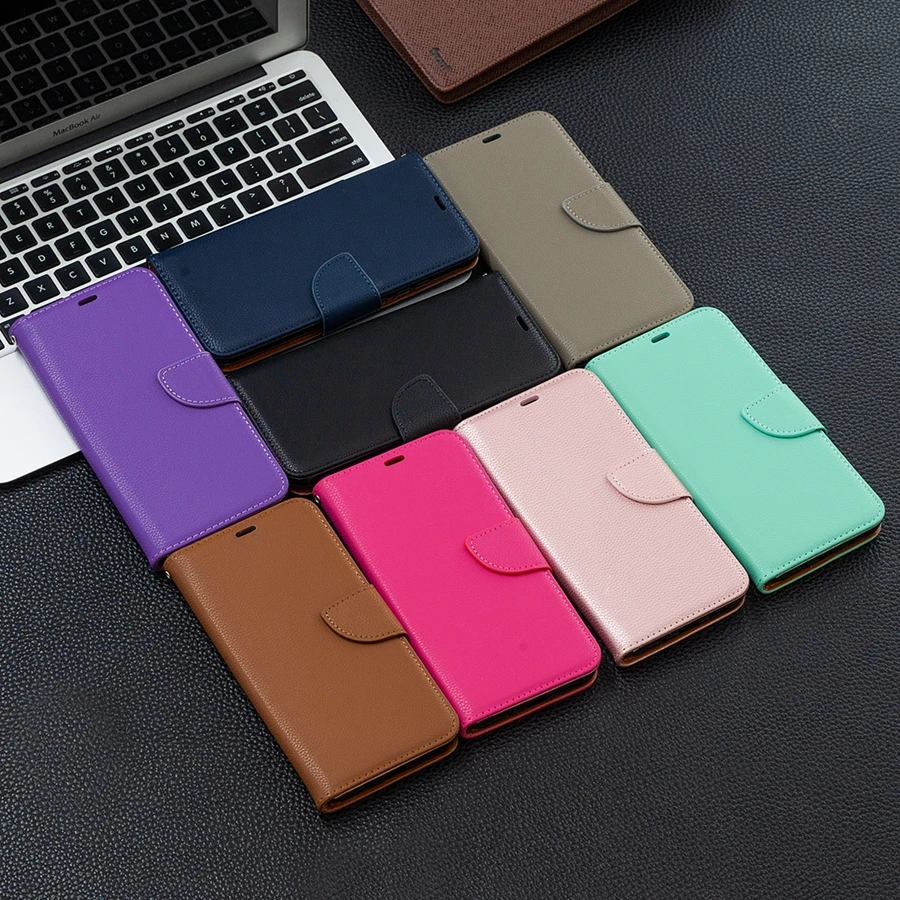 Wallet Litchi Pattern Case For Samsung Galaxy A04s A13 A14 A23 M13 A32 A33 A51 A52 A53 A71 A72 A73 S23 Ultra S22 S21 Plus S20 FE