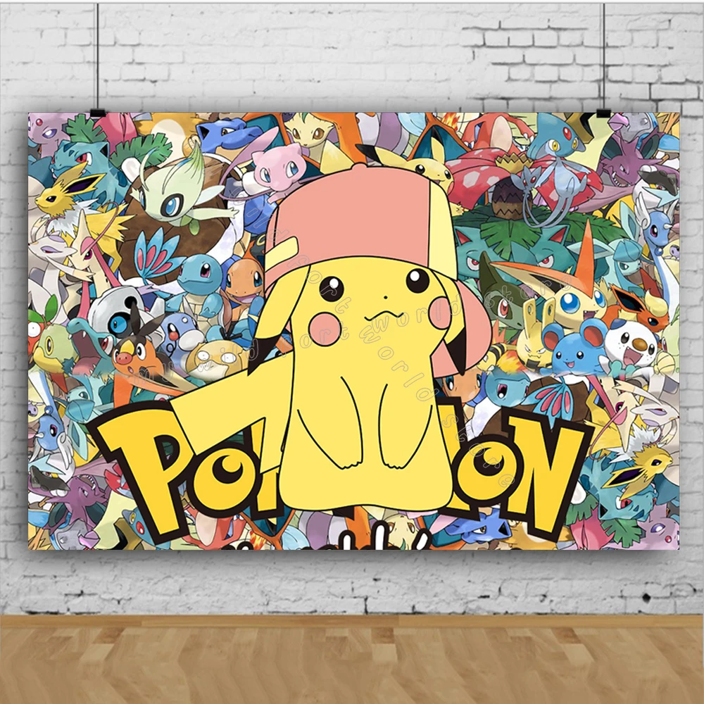 Фон для фотовечерние Покемон Пикачу | Дом и сад