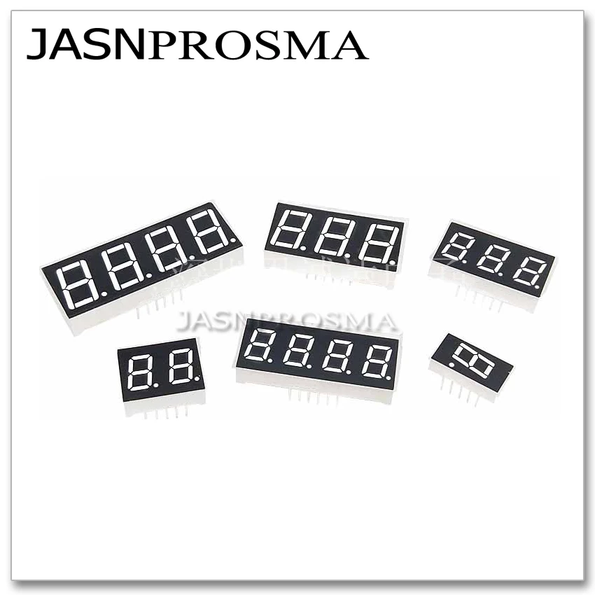 Фото JASNPROSMA 50 шт. 0,28 дюйма, 7 сегментов, 1 бит, трубка, красный, желтый, нефрит, зеленый, синий, белый, 0,28 дюйма, общий катод, светодиодный дисплей №3