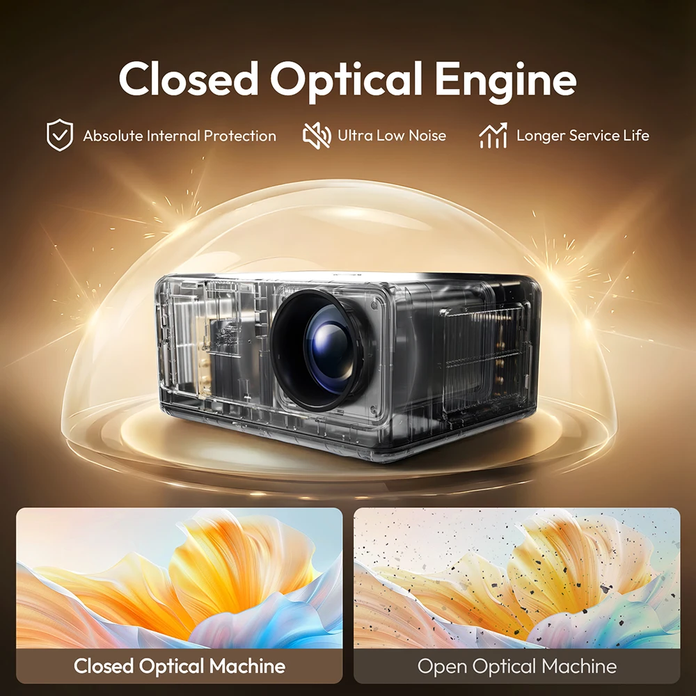 Фото Проектор BYINTEK 1080P U14 Pro с поддержкой 4K, 1500 ANSI люмен, Android 11, Wi-Fi, Bluetooth, автоматическая коррекция трапецеидальных искажений, для домашнего кинотеатра и игр №2