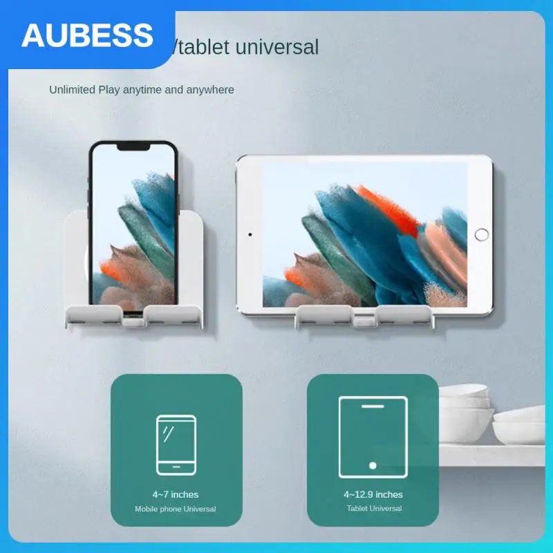 

Punch-free Mounted Organizer Holders Convenient Black Creative Wall Smartphone Holder Universal Flexible Mobile Phone Bracket