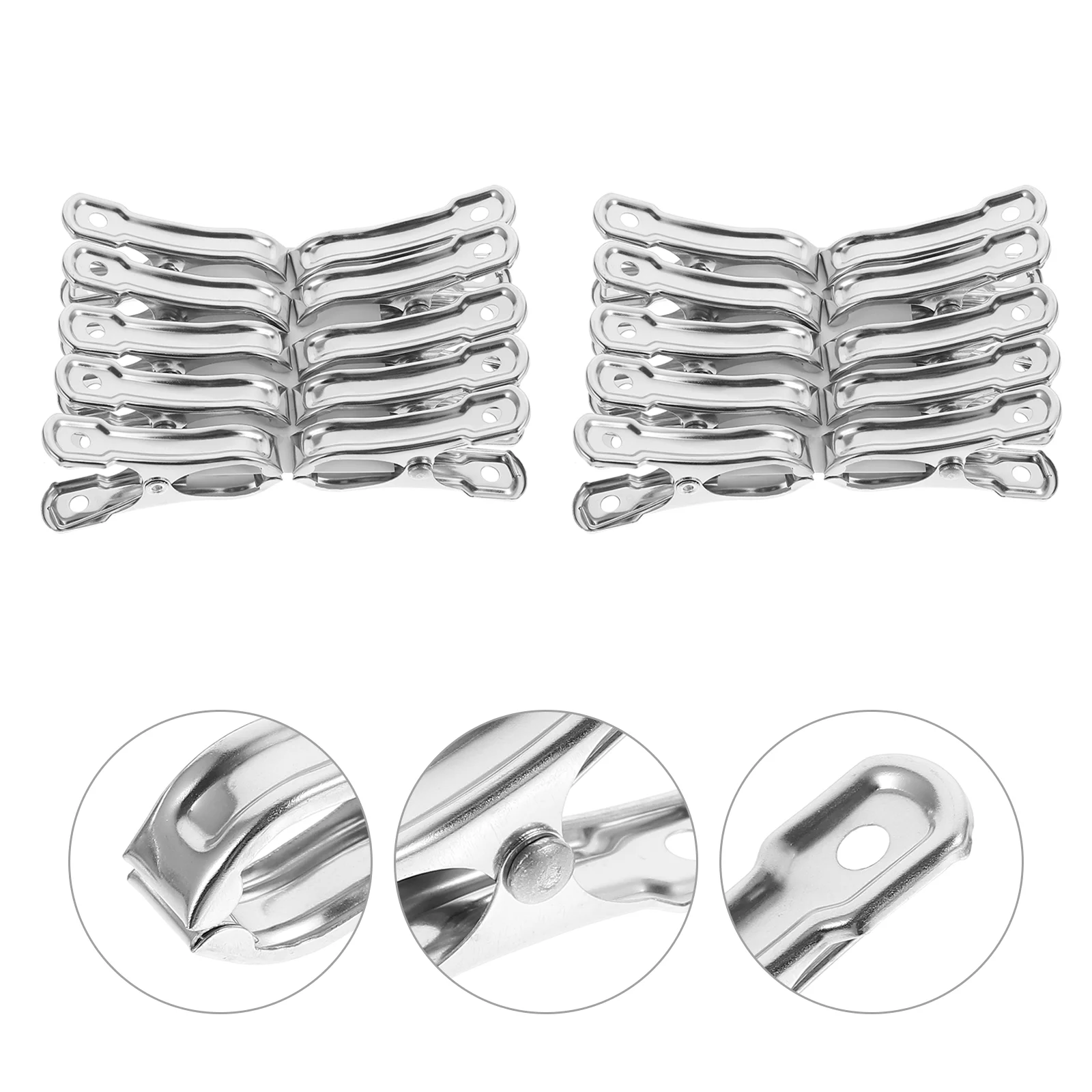 

40 шт., металлические зажимы для одежды, из нержавеющей стали