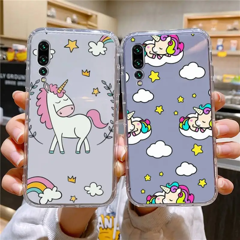 

Disney Rainbow Unicorn Summer Phone Case For Xiaomi 11 Redmi Note 11pro5G 8T 9A 9S 12S K30 10T Pro Ultra K40pro Transparent Case