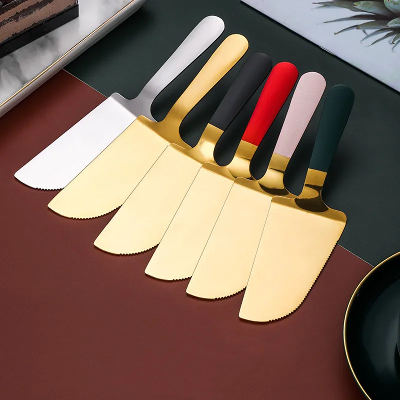 Stainless Steel Cake Shovel Knife Pie Pizza Cheese Server Cake Divider Knives Bread Shovel Baking Tools images - 6