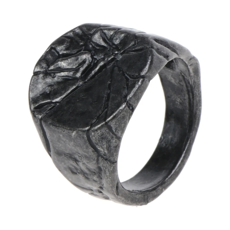 

Exquisite Alloy Square Index Finger Ring Broken Crack Ring Jewelry for Women