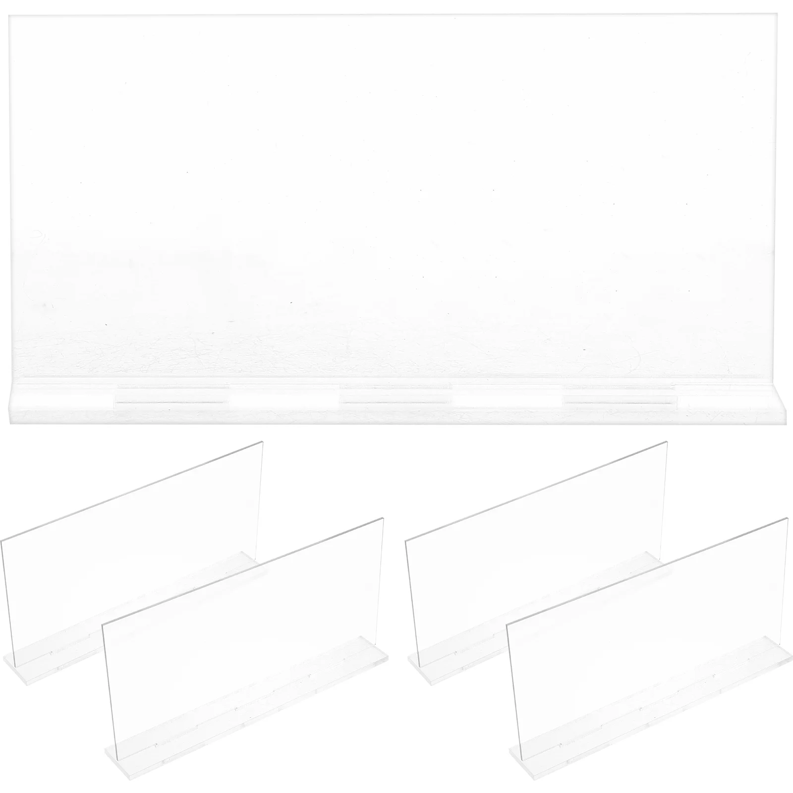 

5Pcs Acrylic Blank Table Sign Acrylic Place Cards Blank Signs Coffee Menu Signs