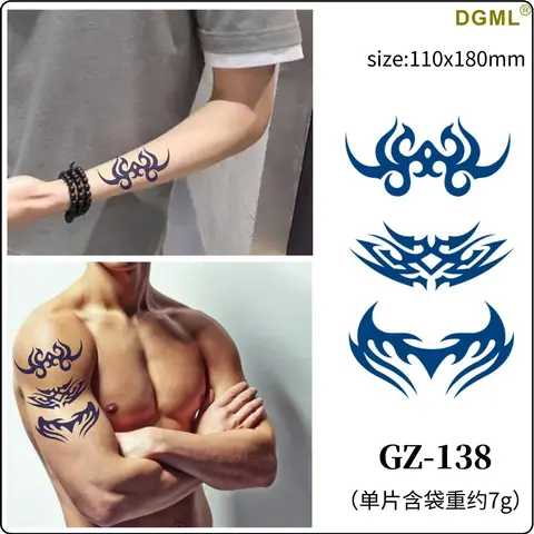 Временная татуировка Herbal Tattoo Sticker 11x18 см