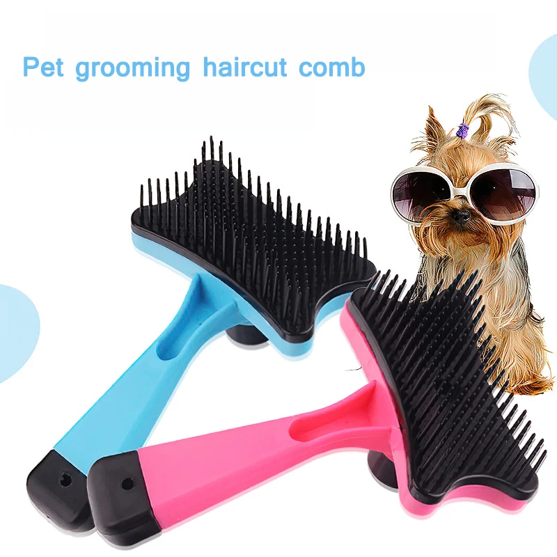 

Hair Removal Brush Combs New Plastic Push Brush for Cat and Dogs Pet Groom Bath Brush Dog Supplies Healthy and Safe Pet Products