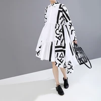 design dress spring and autumn2022korean new womens clothes fashionable printed long sleeve dress