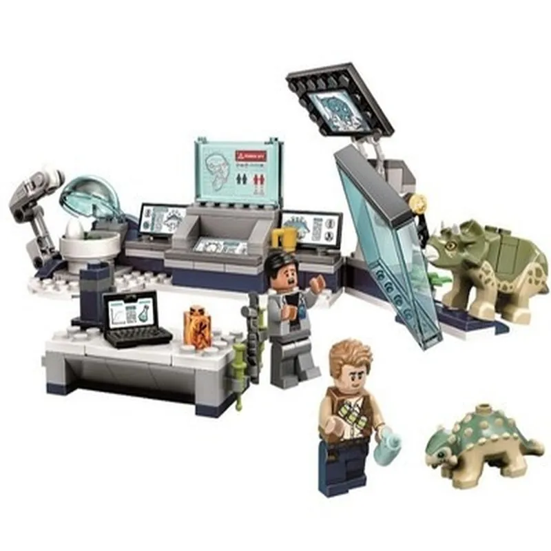 

Набор строительных блоков мир Юрского периода, Детский динозавр, разборные блоки с совместимыми игрушками 75939 для рождественских подарков