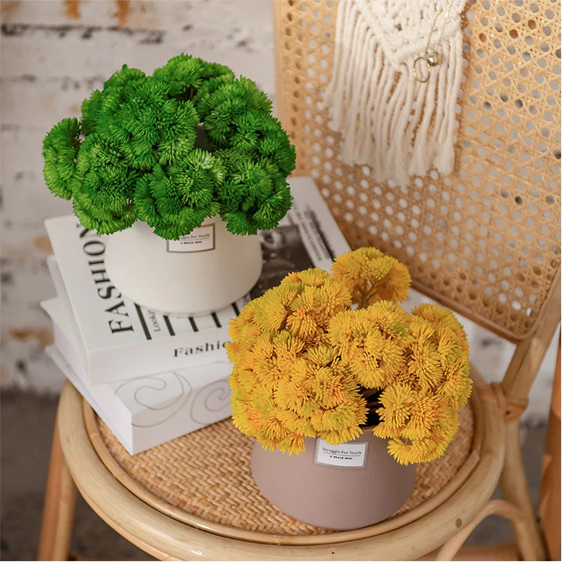 Мягкий резиновый искусственный рикбол имитация фруктов гортензии цветок на