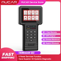thinkscan s02 diagnostic tool obd2 full system code reader scanner oilbrakesasetsdpf reset services auto scanner for bmw