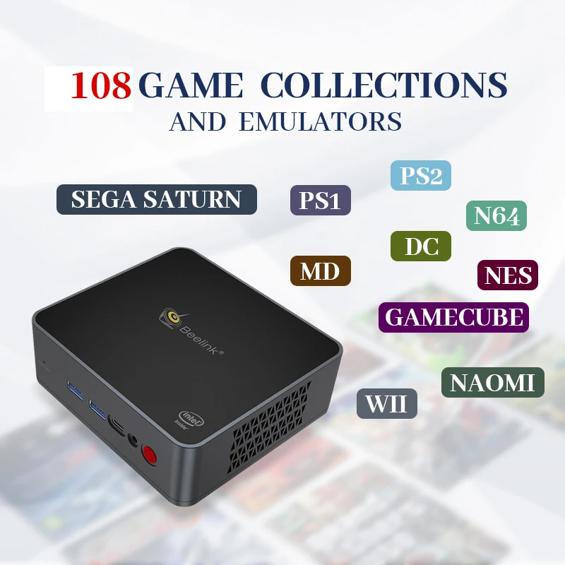 Beelink супер консоль X PC Lite Ретро видео игровая с 85 + эмульаторами 120000 игр для